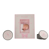 1st Tooth & 1st Curl Keepsake Boxes with 3 x 2in Frame - Pink