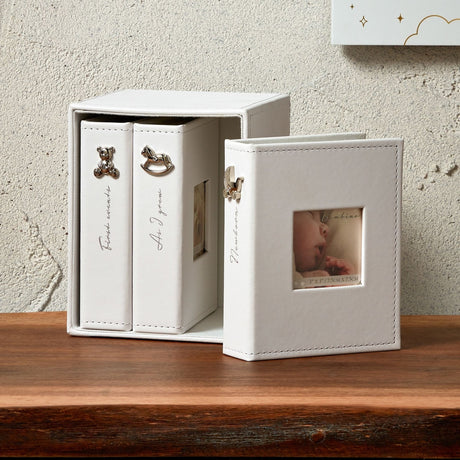 Set of 3 Baby 24 Print Photo Albums 6 x 4in Portrait - White