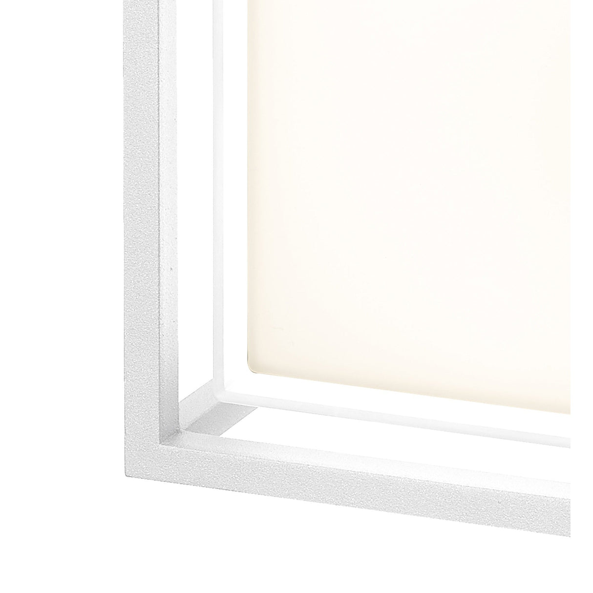 Chamonix Square Outdoor LED Ceiling/Wall Light - White