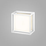 Chamonix Square Outdoor LED Ceiling/Wall Light - White