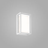 Chamonix Rectangular Outdoor LED Ceiling/Wall Light - White