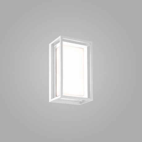 Chamonix Rectangular Outdoor LED Ceiling/Wall Light - White