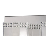 Charis 2 Light Glass & Crystal Wall Light With Switch - Chrome