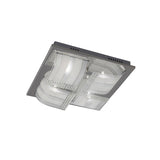 Charis 4 Light Glass Crystal Flush Ceiling Light - Polished Chrome