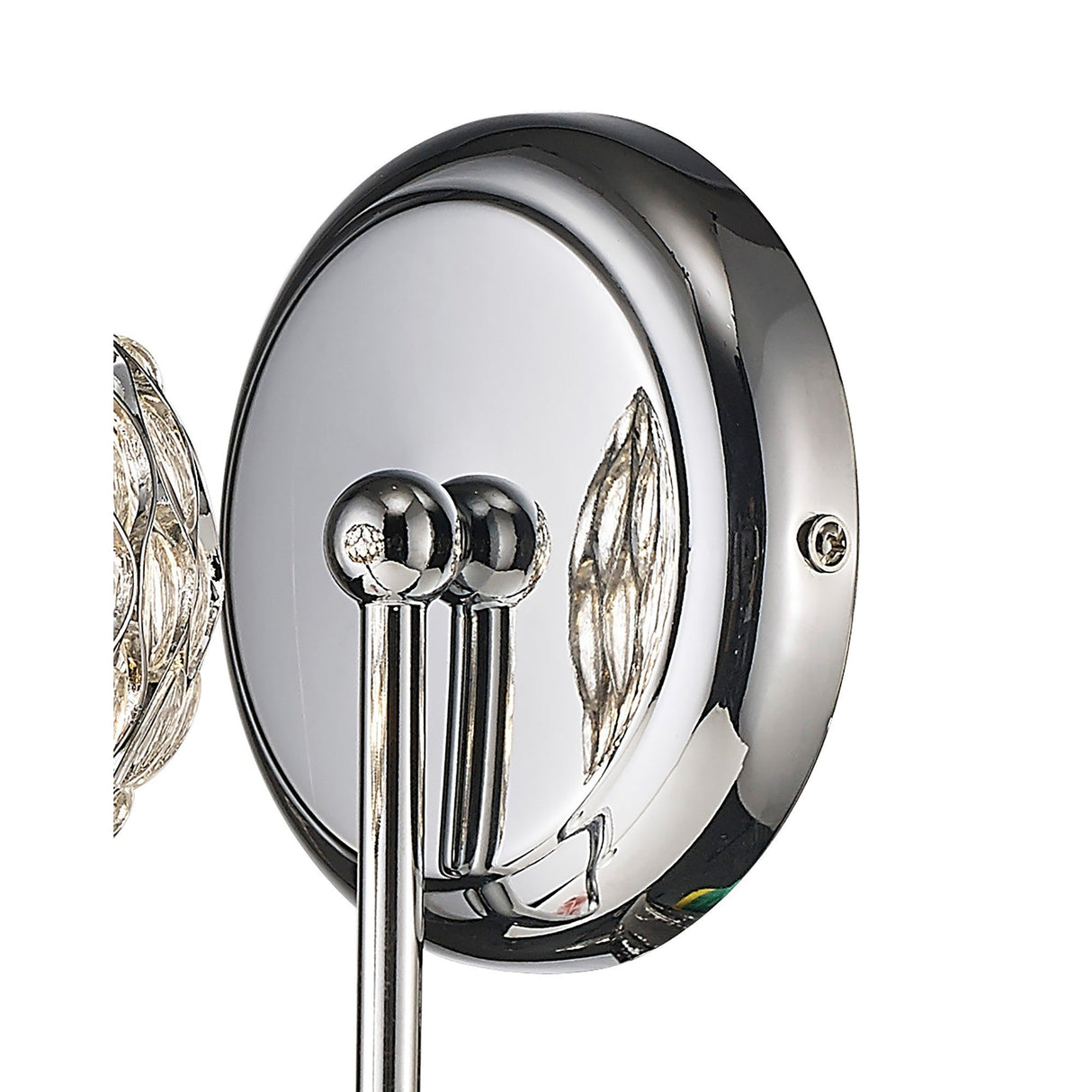 Chelsie 1 Light Beaded Glass Wall Light - Chrome