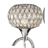 Chelsie 1 Light Beaded Glass Wall Light - Chrome