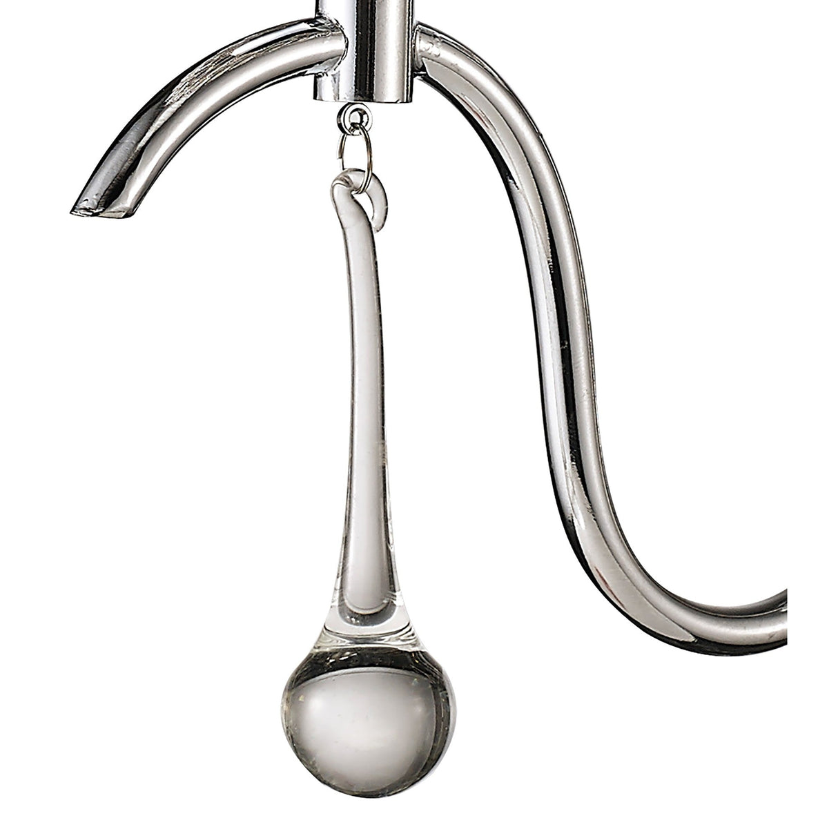 Chelsie 1 Light Beaded Glass Wall Light - Chrome