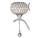 Chelsie 2 Light Beaded Glass Wall Light - Chrome