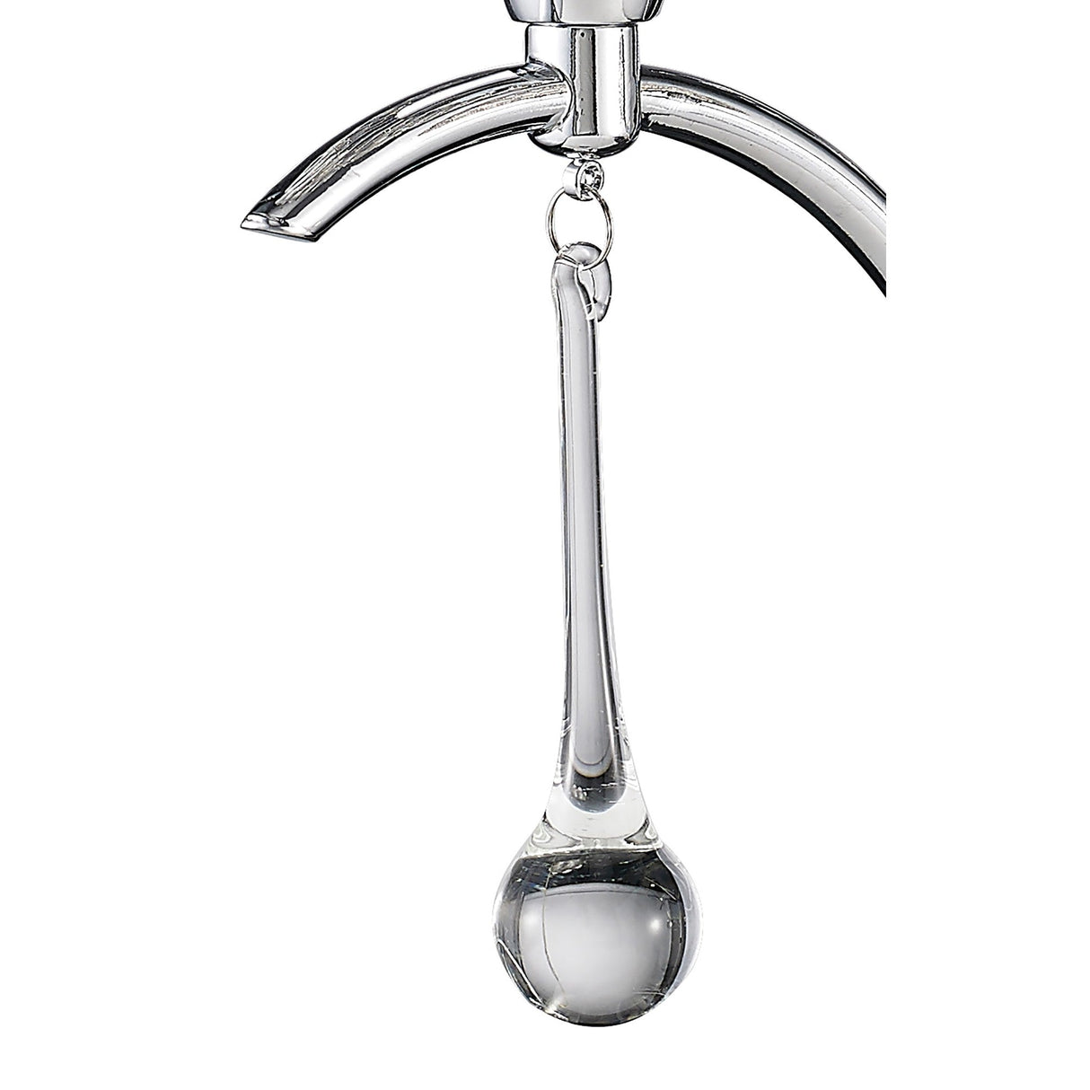 Chelsie 2 Light Beaded Glass Wall Light - Chrome