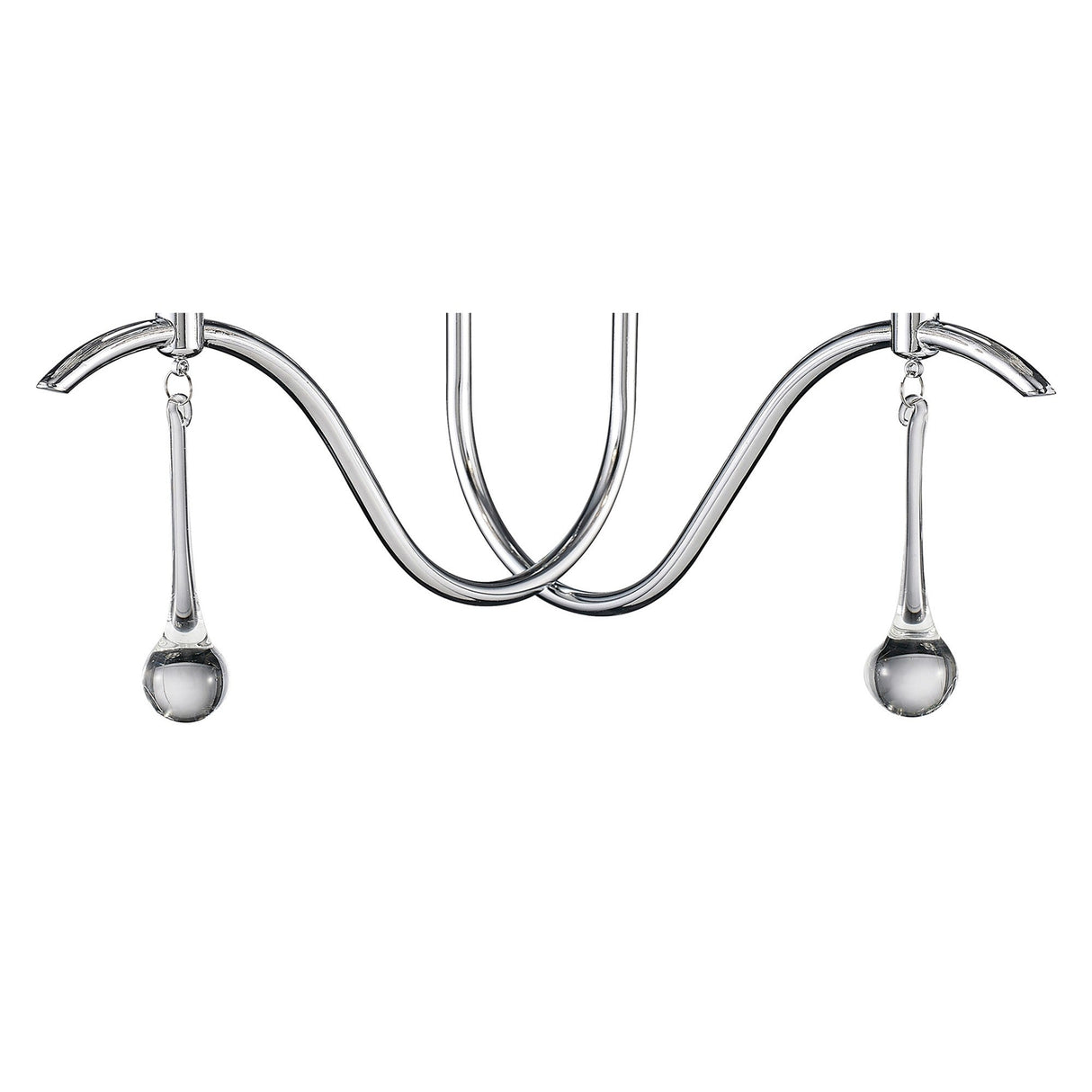 Chelsie 2 Light Beaded Glass Wall Light - Chrome