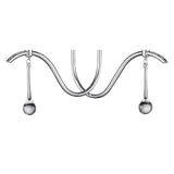 Chelsie 2 Light Beaded Glass Wall Light - Chrome