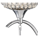 Chelsie 2 Light Beaded Glass Wall Light - Chrome