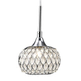 Chelsie 3 Light Beaded Glass Bar Pendant Light - Polished Chrome