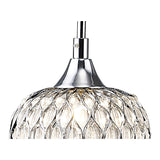 Chelsie 3 Light Beaded Glass Bar Pendant Light - Polished Chrome