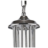 Chelsie 78cm 8 Light Clear Beaded Glass Chandelier - Polished Chrome