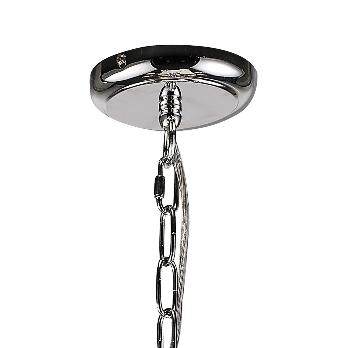 Chelsie 78cm 8 Light Clear Beaded Glass Chandelier - Polished Chrome