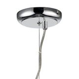 Chelsie 28cm 1 Light Beaded Glass Pendant Light - Polished Chrome