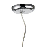 Chelsie 38cm 1 Light Beaded Glass Pendant Light - Polished Chrome