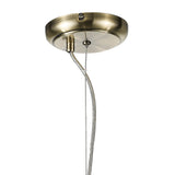 Chelsie 38cm 1 Light Beaded Glass Pendant Light - Antique Brass