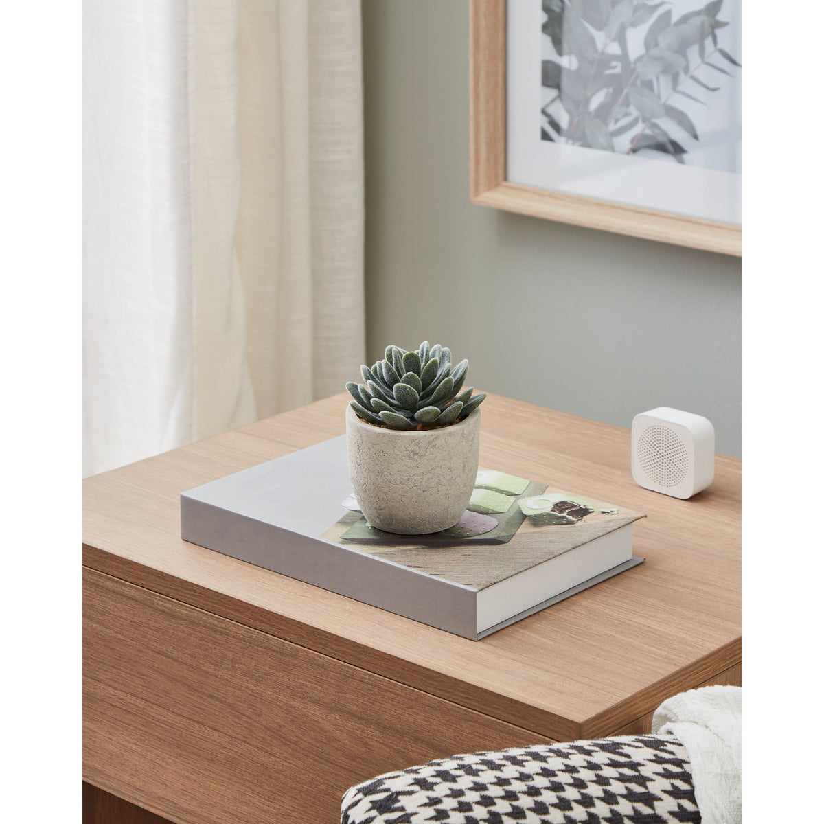 Chitose Artificial Plant 11cm - Green & Grey