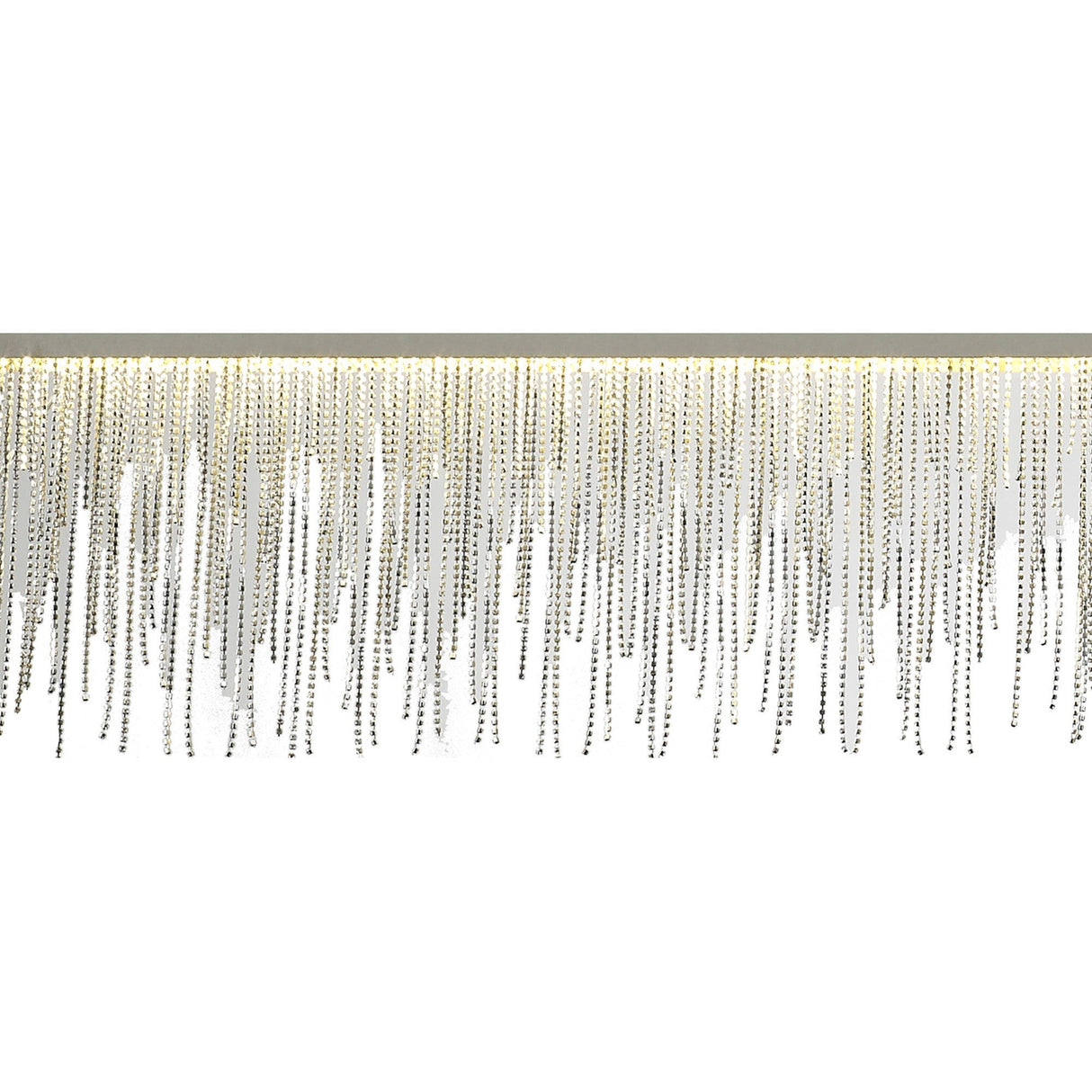 Cinna 120cm LED Crystal Chain Linear Suspension Light - Chrome