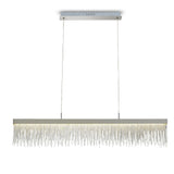 Cinna 120cm LED Crystal Chain Linear Suspension Light - Chrome