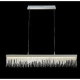Cinna 120cm LED Crystal Chain Linear Suspension Light - Chrome