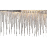 Cinna 160cm LED Crystal Chain Linear Suspension Light - Chrome