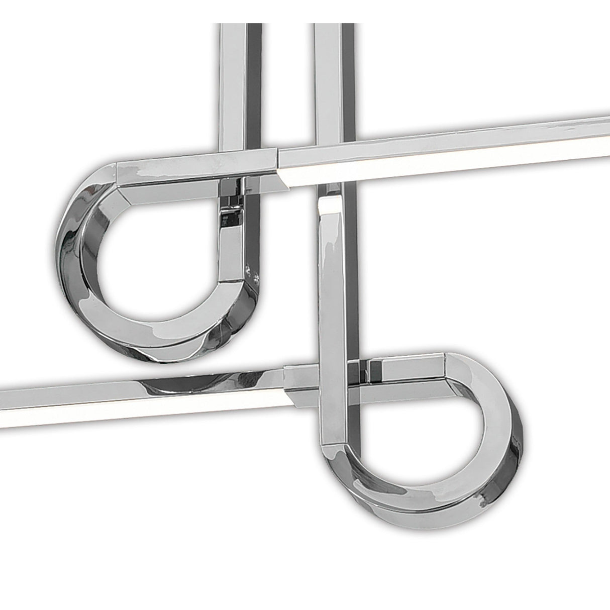 Cinto LED Semi-Flush Ceiling Light 20W 3000K – Polished Chrome