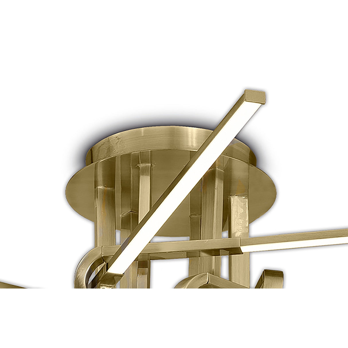 Cinto Semi-Flush Ceiling Light 42W 3000K - Antique Brass