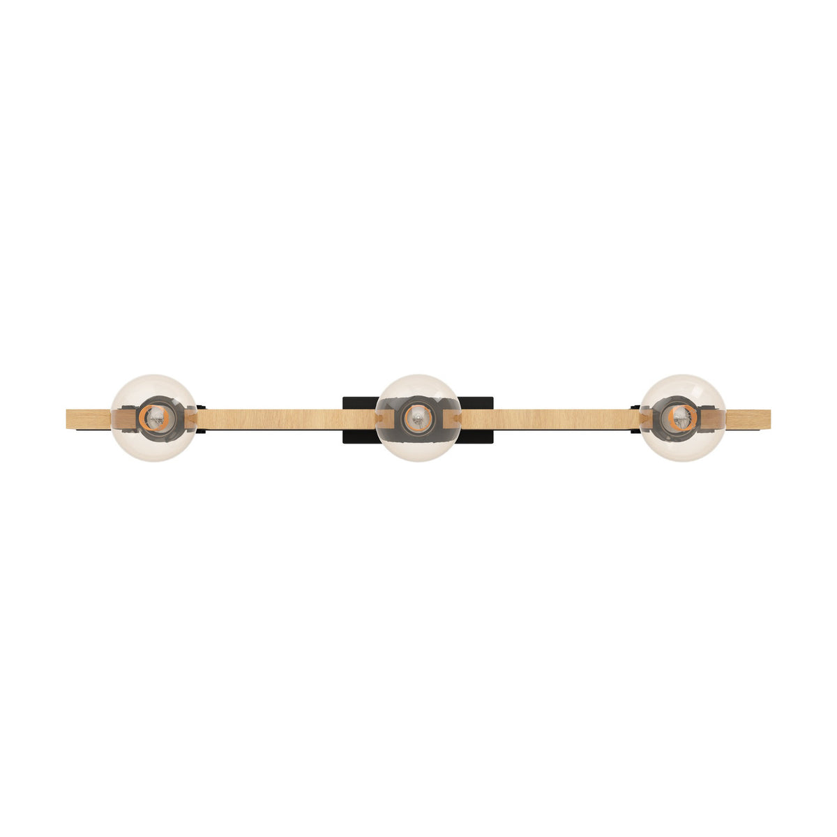Cirbette Flush Ceiling Light - Black & Brown