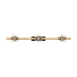 Cirbette Flush Ceiling Light - Black & Brown
