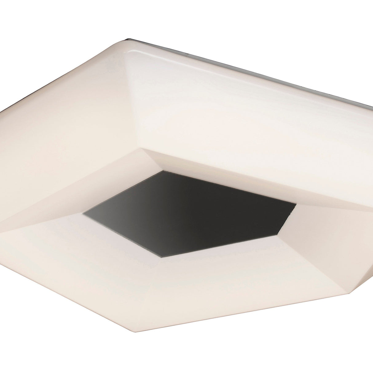 City Round LED Flush Ceiling Light 28W 3000K - Polished Chrome