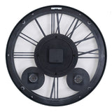 Garden Plastic Wall Clock with Thermometer 44.6cm - Blue