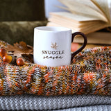 Snuggle Season Ceramic Mug with Brown Handle 300ml - White