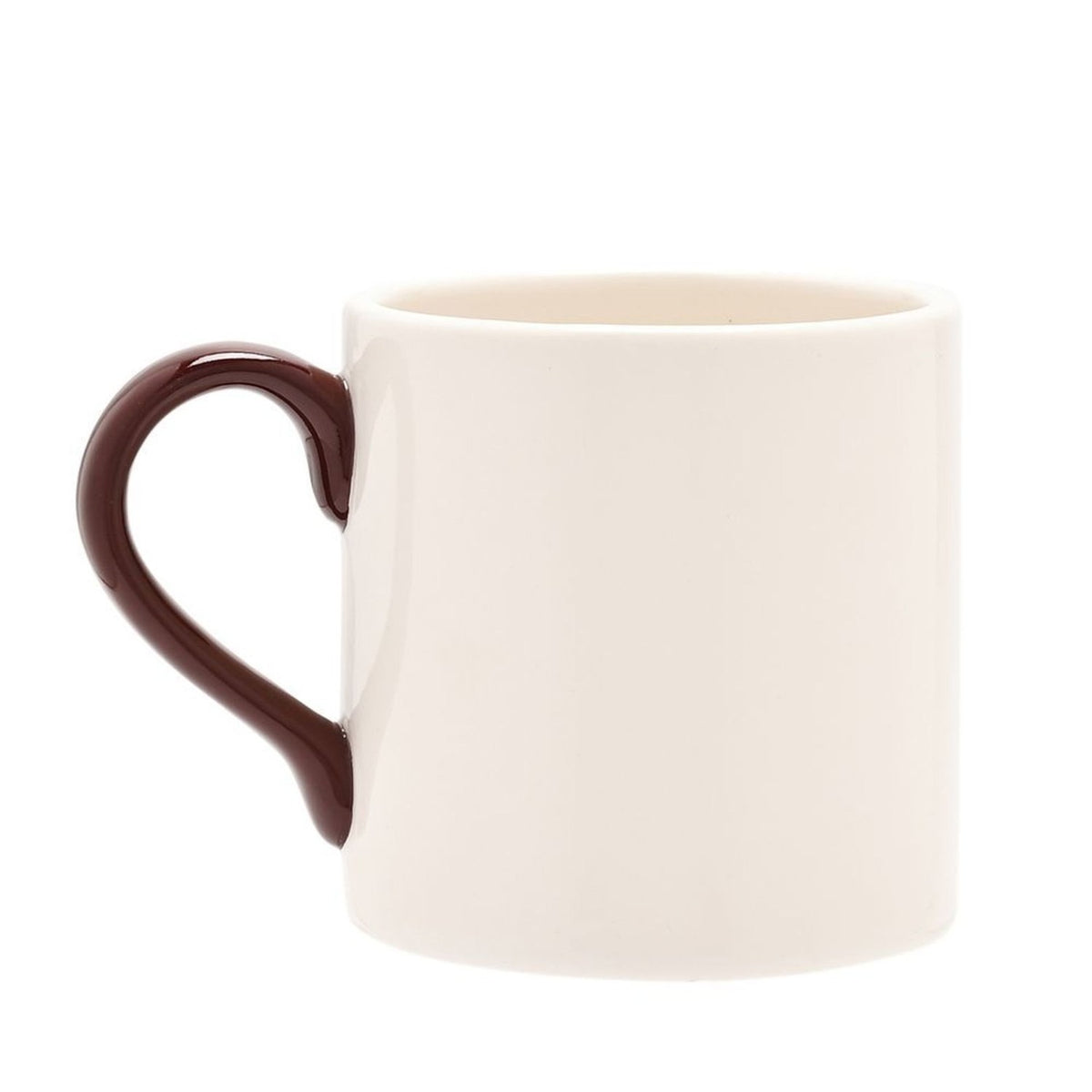 Snuggle Season Ceramic Mug with Brown Handle 300ml - White