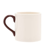 Snuggle Season Ceramic Mug with Brown Handle 300ml - White