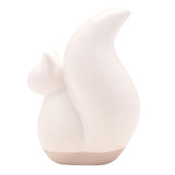 Sitting Squirrel Glossy Ceramic Ornament 23.3cm - White