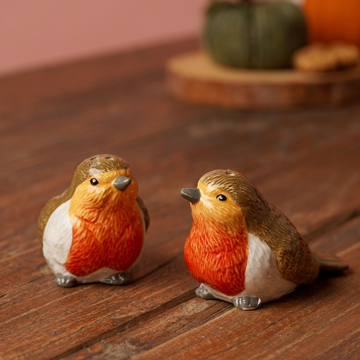 Robin Dolomite Ceramic Salt & Pepper Pots