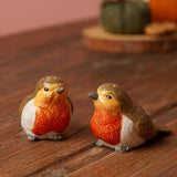 Robin Dolomite Ceramic Salt & Pepper Pots