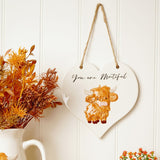 "You Are Mootiful" Highland Cow Heart Ceramic Plaque - White