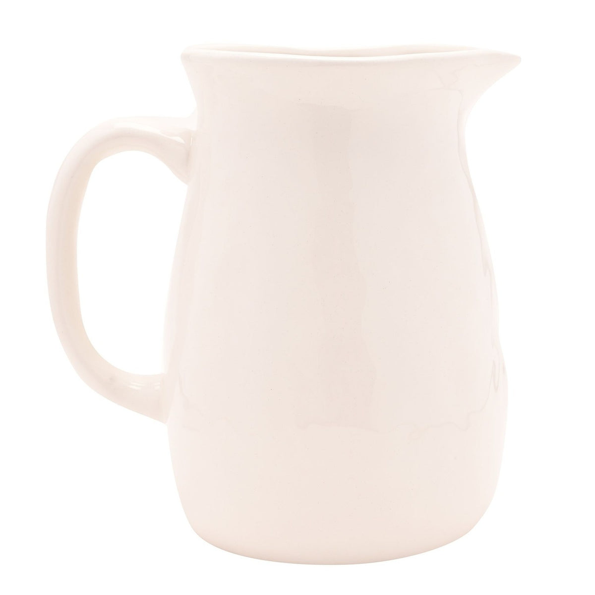 Raised Highland Cow Stoneware Jug 1750ml - White