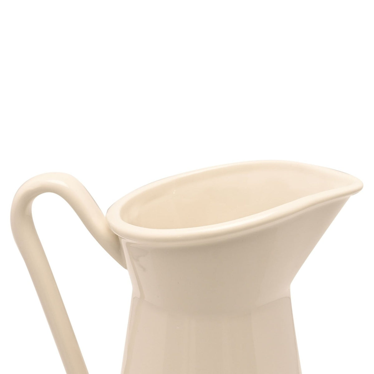 Piggin Gorgeous Pig Jug Ceramic Vase with Handle - White