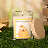 Smells Clucking Good Scented Candle 250g - Cream & Yellow