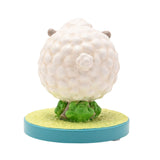 Love Ewe Sheep Resin Figurine with Base - White & Green