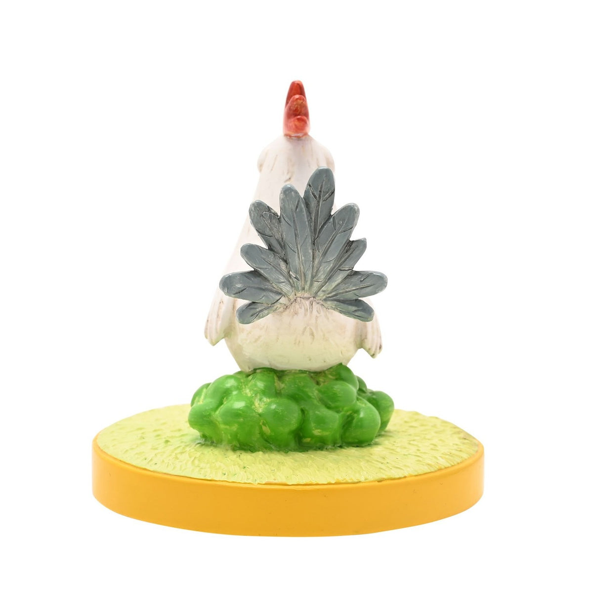 "What the Cluck" Chicken Resin Figurine with Base - White