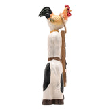 Stacking Farm Animals Home Resin Figurine - White & Brown