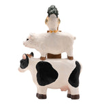 Stacking Farm Animals Home Resin Figurine - White & Brown