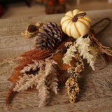 Neutral Autumn Pick Plastic Faux Plant 67.9cm - Brown & Cream