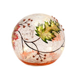 Autumn Leaf Orb LED Plastic Light-Up Decoration - Clear